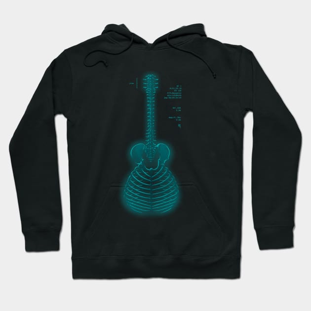 guitar anatomy Hoodie by victorcalahan